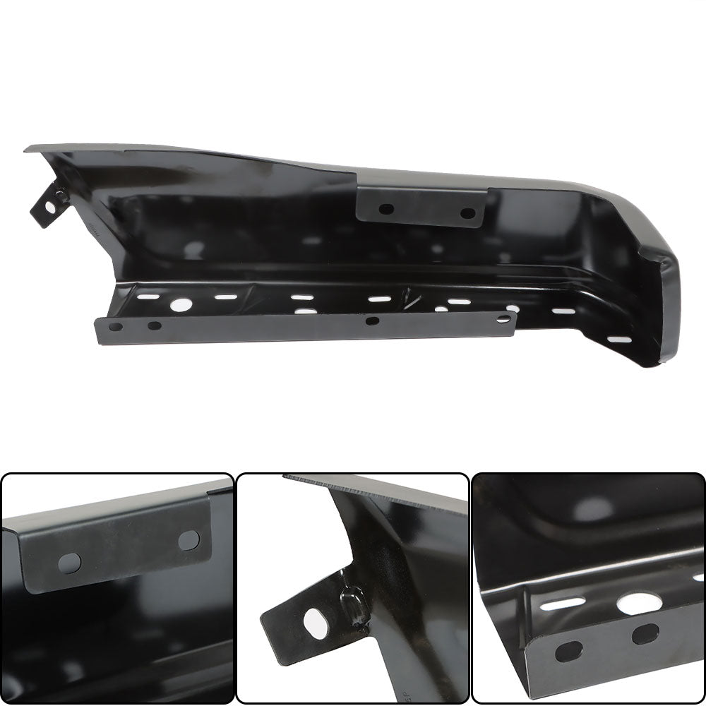 TOPPARTZ Black Steel Rear Right Passenger Side Bumper Face Bar without Parking Assist Sensor Hole Replacement for 2015-2020 F150