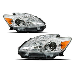 TOPPARTZ LH+RH Headlights Headlamps For Toyota Prius 2012-2015 Driver & Passenger