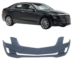 TOPPARTZ Front Bumper Cover For 2013-14 Cadillac ATS w/o Park Assist Sensor Holes