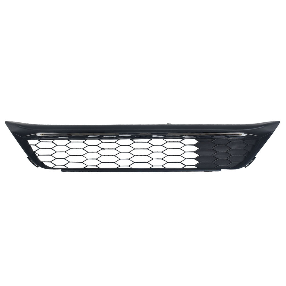 TOPPARTZ Front Bumper Lower Grille Black Honeycomb Chrome Trim For 2016 2017 Honda Accord