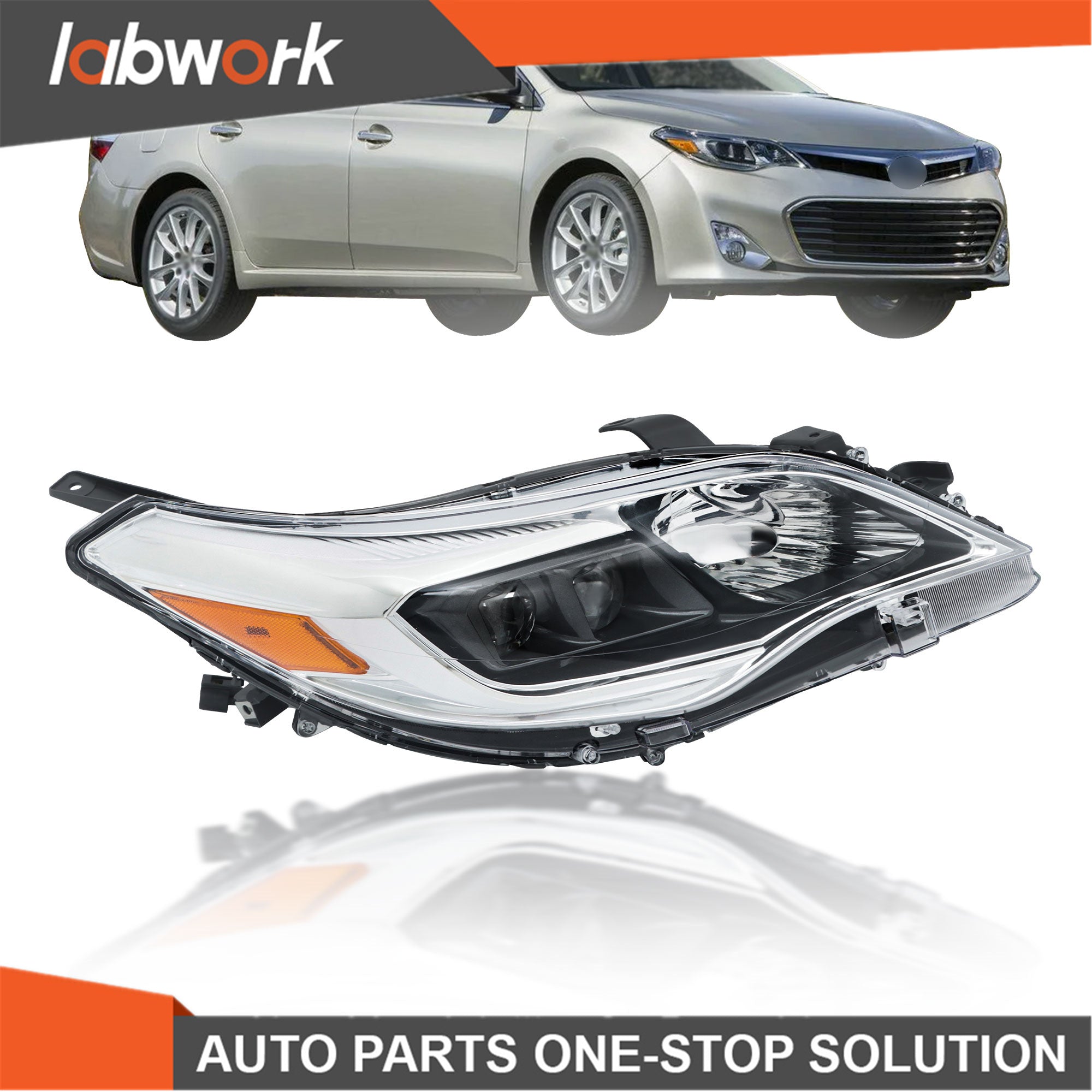 TOPPARTZ Headlights For Toyota Avalon 2013-2015 Halogen Projector Passenger Right