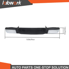 TOPPARTZ Rear Bumper Assembly For Nissan NV1500 NV2500 2012-2021 Chrome W/o Park