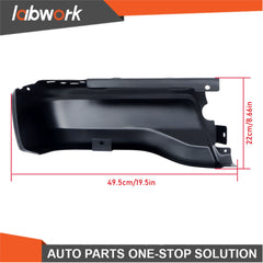 TOPPARTZ RH & LH Bumper Face Bar For 2019-2023 Ford Ranger W/O Sensor Hole