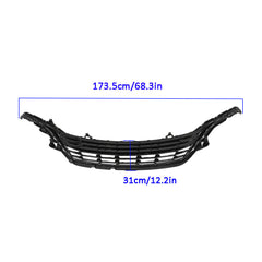 TOPPARTZ Front Upper Grille Black Chrome Trim For 2024+ Buick Envista Plastic