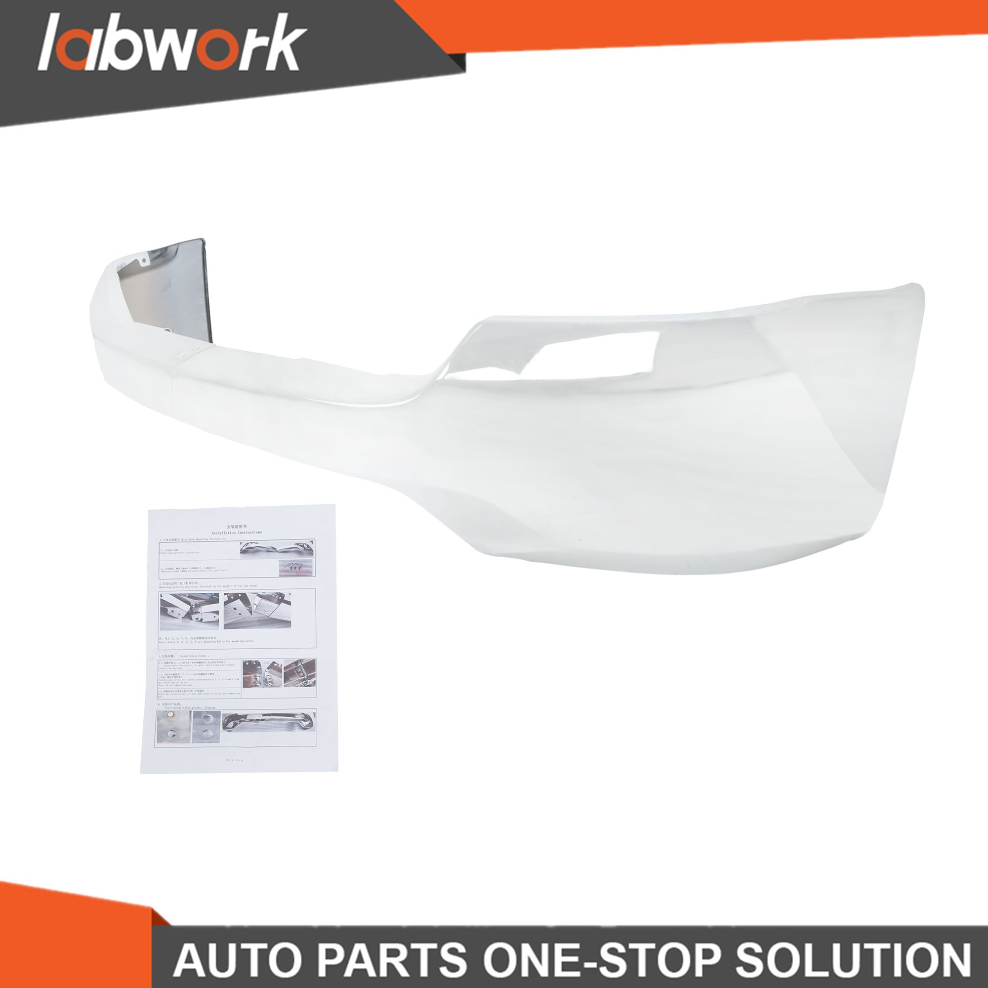 TOPPARTZ Front Bumper Chrome Steel For Chevrolet Silverado 1500 16-2018 W/o Holes