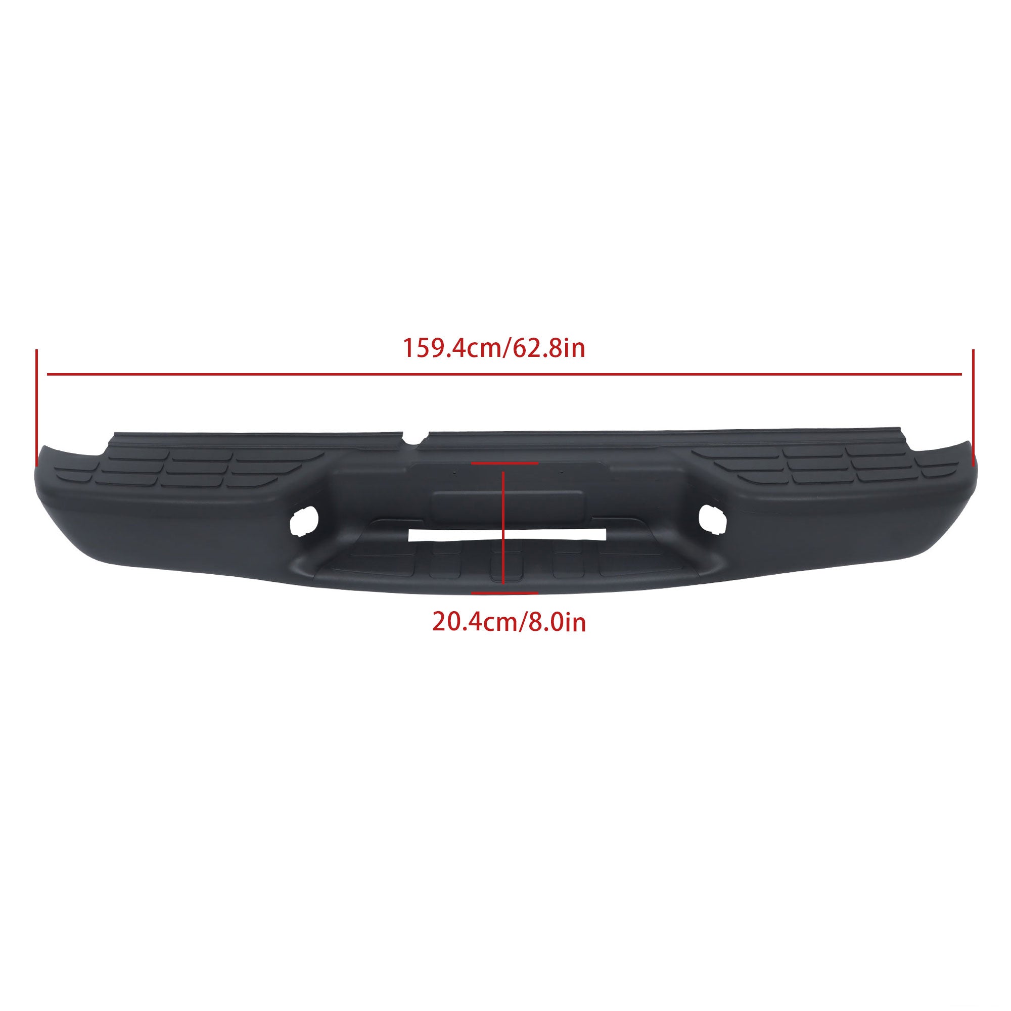 TOPPARTZ Rear Bumper Assembly For 1998-2004 Chevrolet S10 GMC Sonoma Fleetside