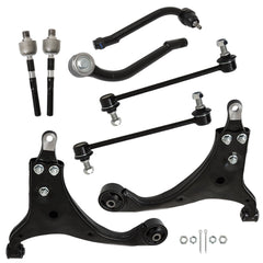 TOPPARTZ Front Lower Control Arm+Tierods Sway Bars For 07-12 Hyundai Elantra 2.0L