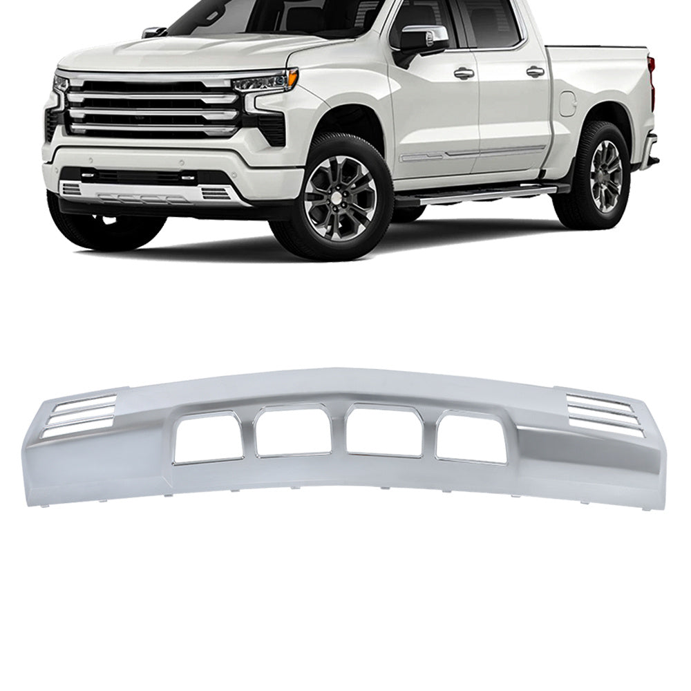 TOPPARTZ Front Bumper Lower Valance Skid Plate For 2022-23 Silverado 1500 Chrome