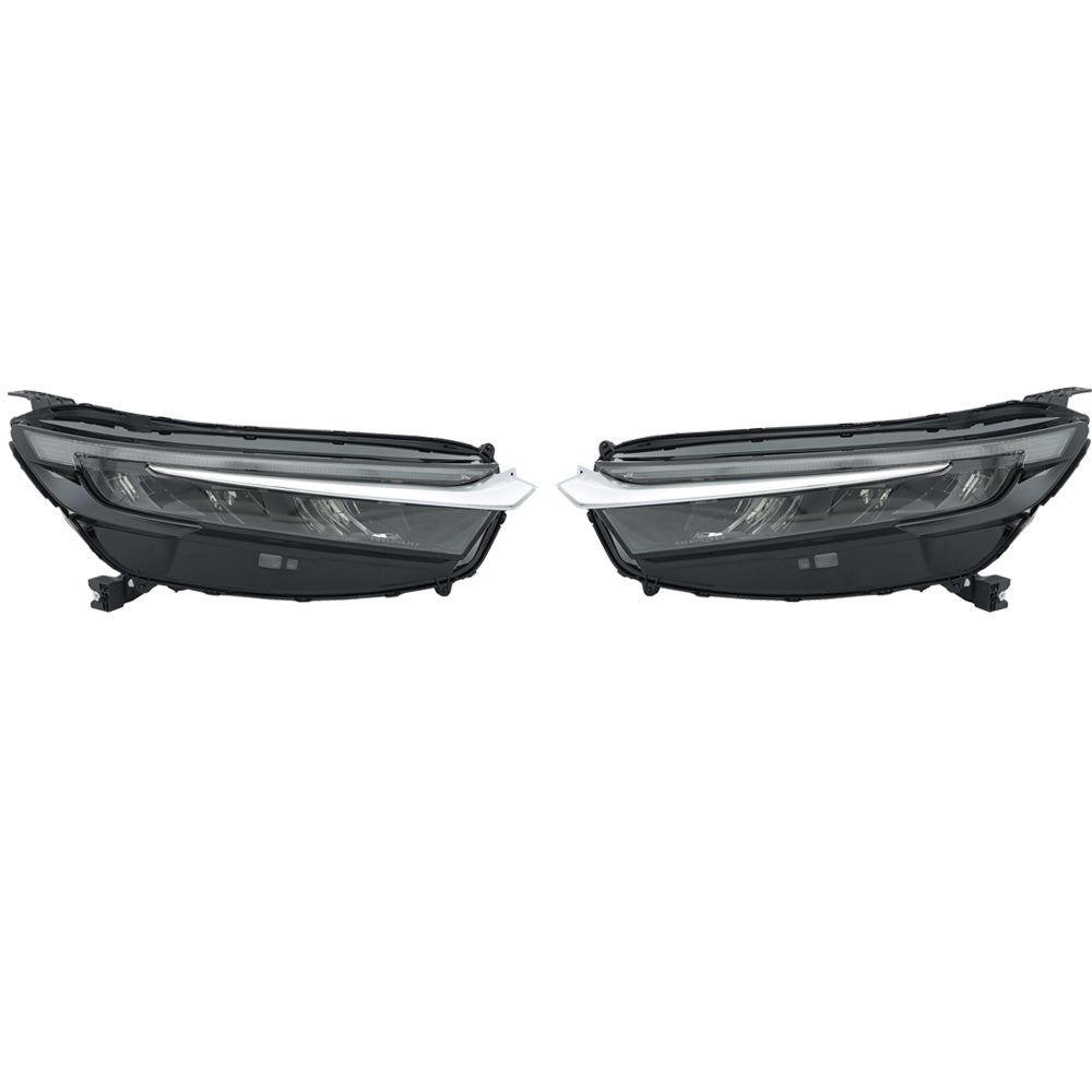 TOPPARTZ Left+Right LED Headlights Fit For 2023-2024 Honda CRV Electroplated Trim