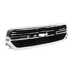 TOPPARTZ Front Chrome Grille Grill Assembly Black Trim For 19-22 Dodge Ram 1500