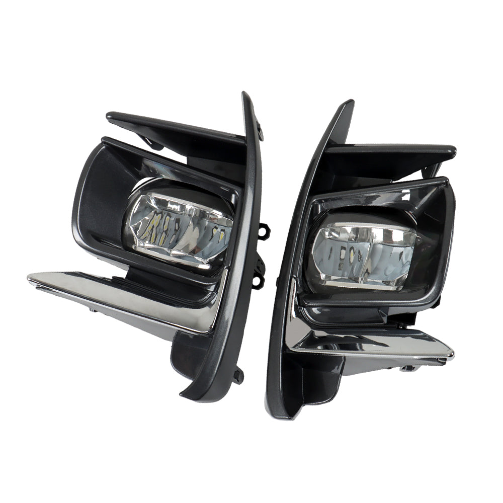 TOPPARTZ RH+LH LED DRL Fog Lights For 2018-2020 Toyota Sienna W/Switch+Wiring Kit