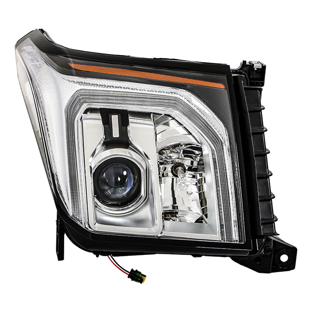 TOPPARTZ Left HID Headlights Assembly For 2015-2020 GMC Yukon XL W/o Ballast+Blub