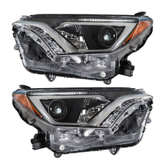 Halogen Projector Headlights Tube Bar Pair Left+Right For 2016-2018 Toyota Rav4