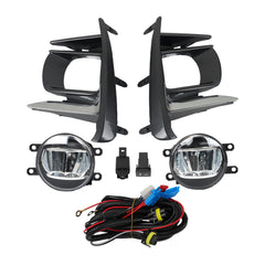 TOPPARTZ RH+LH LED DRL Fog Lights For 2018-2020 Toyota Sienna W/Switch+Wiring Kit