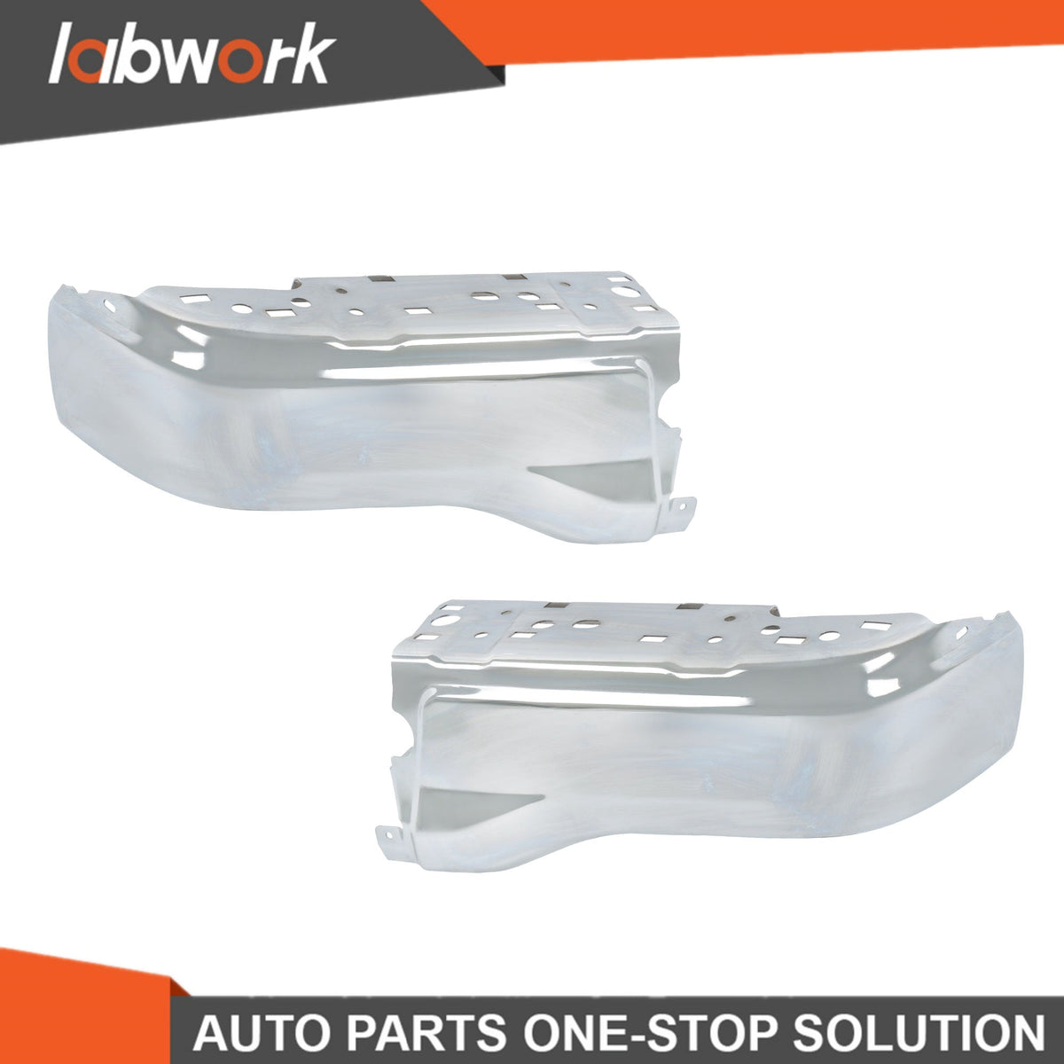 TOPPARTZ Bumper Face Bars Rear Set For 2019-2023 Ford Ranger W/O Sensor Holes