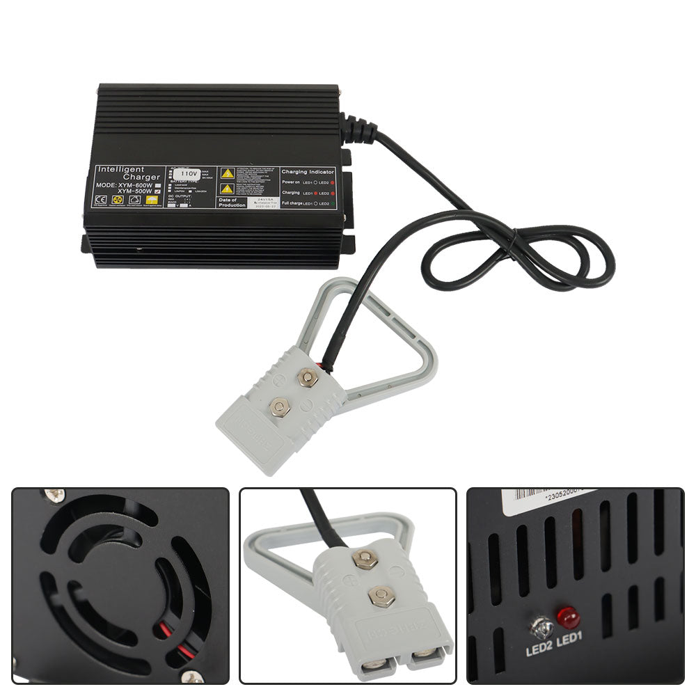 For Pallet Jack Battery Charger w/ 175A Rating SB175 Connector24V Floor Scrubber
