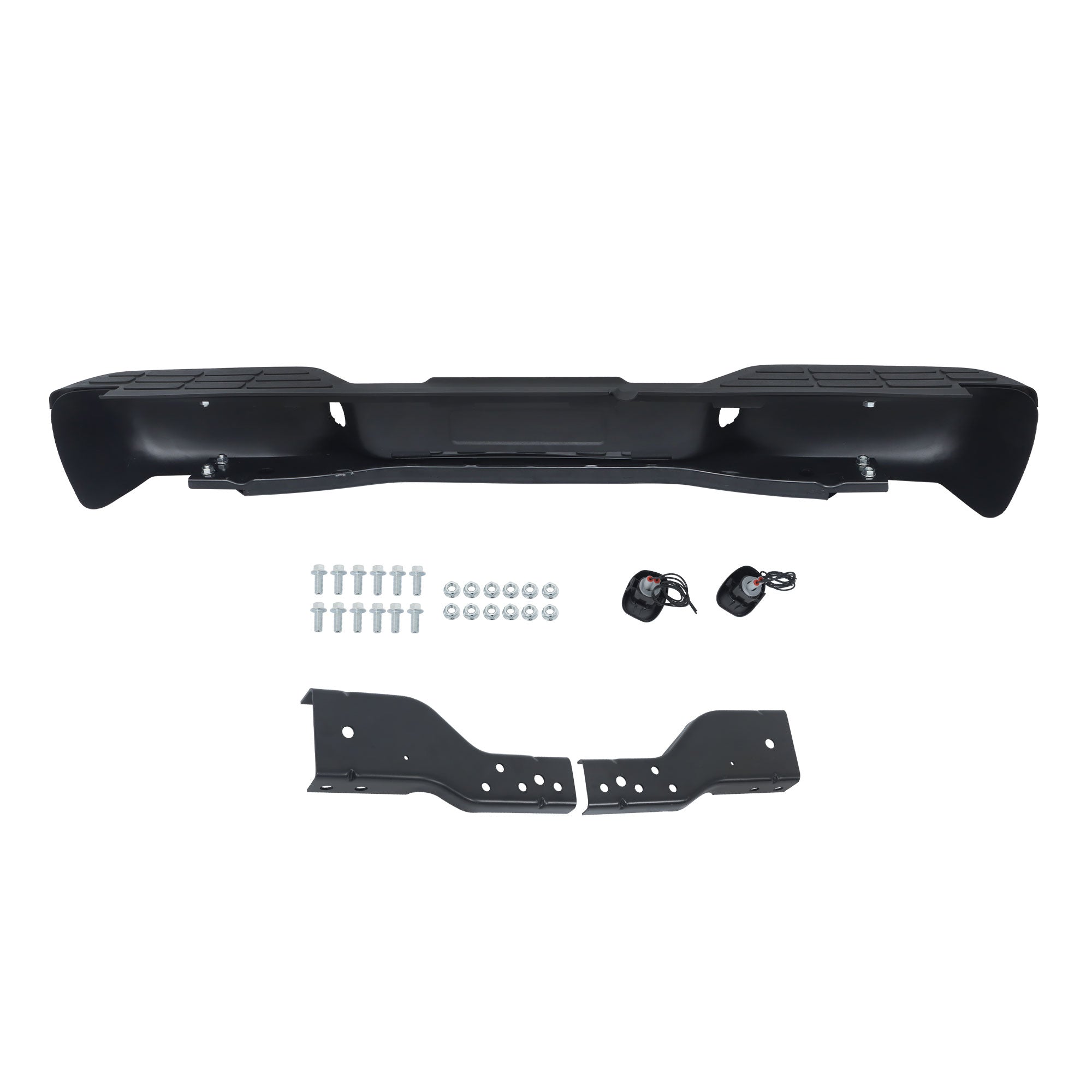 TOPPARTZ Rear Bumper Assembly For 1998-2004 Chevrolet S10 GMC Sonoma Fleetside