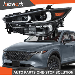 TOPPARTZ Full LED Headlights For 2022-2024 Mazda CX-5 Non-AFS Black Housing Left