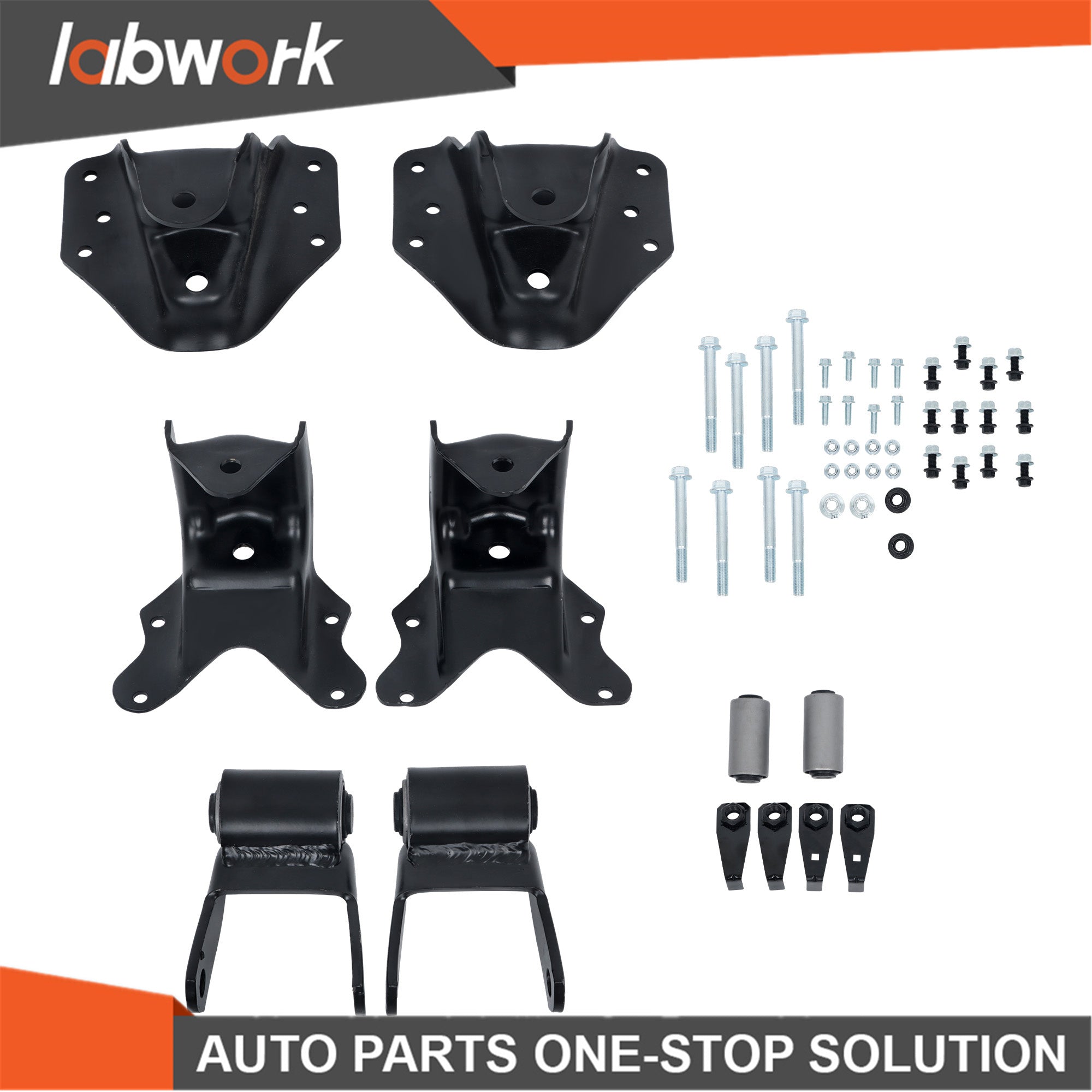 TOPPARTZ Real Leaf Spring Forward Rearward Hangers and Shackles 1999-07 For Ford
