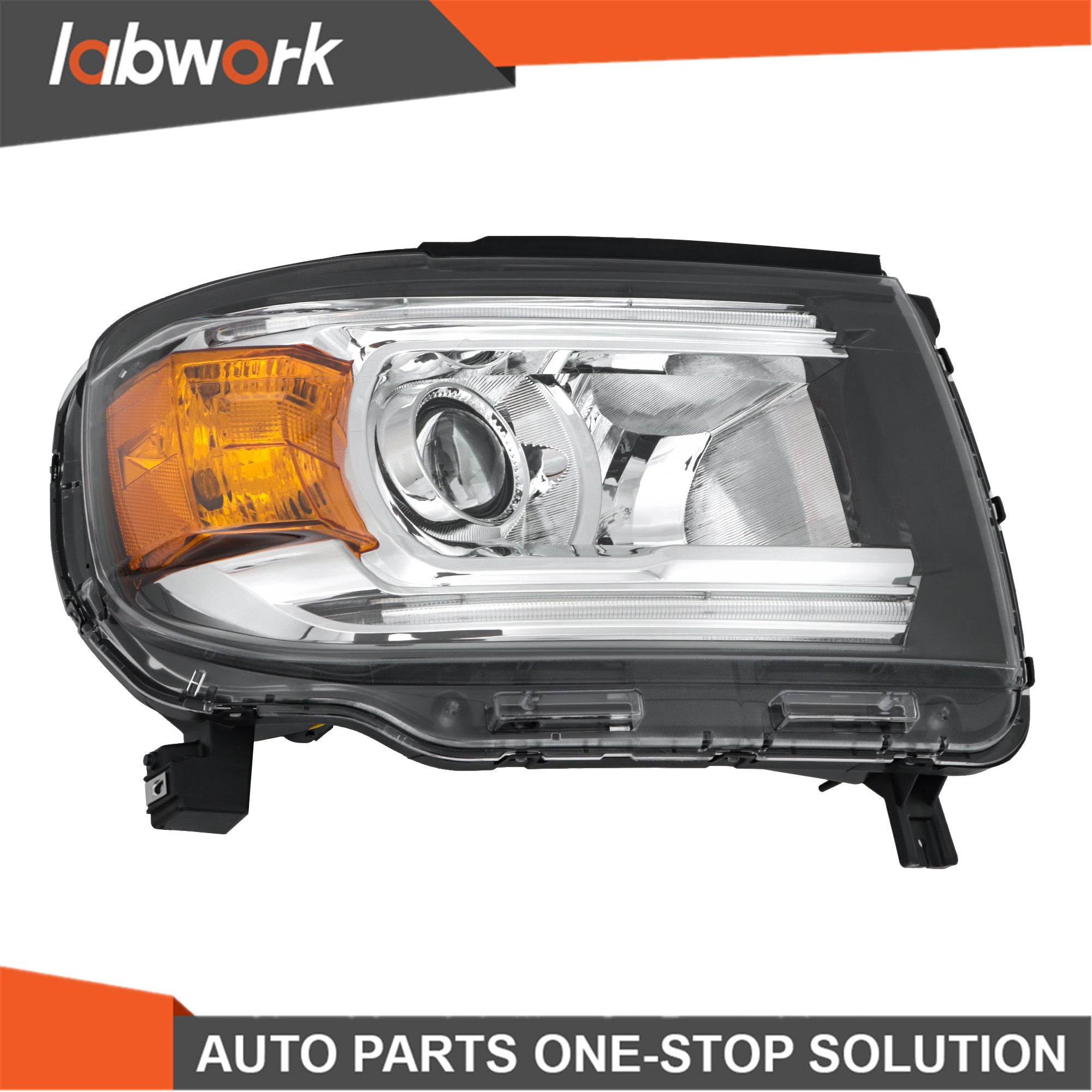 TOPPARTZ Headlights For GMC Canyon 2015-2022 Halogen W/LED DRL Projector Right