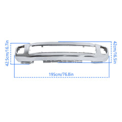 TOPPARTZ Front Bumper For 2020-2022 Ford F250 F350 Chrome Steel W/ Fog Light Hole