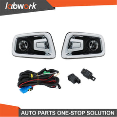 TOPPARTZ Fog Lights For Nissan Titan 2016-2019 Halogen Bumper w/Wiring+Switch