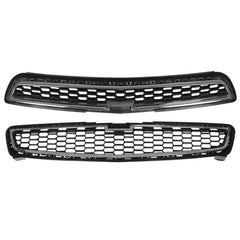 Chrome Front Bumper Upper & Lower Grille Fit For Chevy Malibu LS LT2013 new
