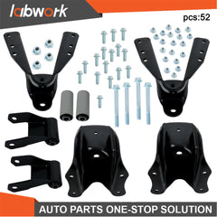 TOPPARTZ Rear Leaf Spring Forward Rearward Shackle Hanger Bracket for Ford F250