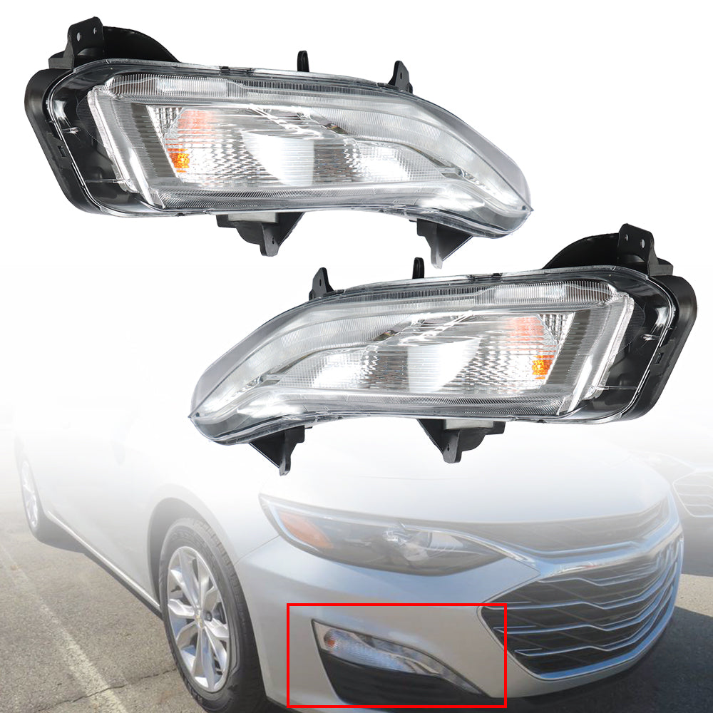 TOPPARTZ Driving Fog Light Lamps for 2019 2020 Chevrolet Malibu Bumper Left&Right Side