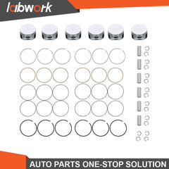 TOPPARTZ Pistons w/ Rings For Dodge Durango Ram Jeep Grand Cherokee 02-10 3.7L