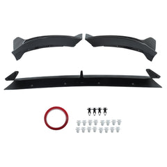 TOPPARTZ Front Bumper Lip Splitter Spoiler Carbon ABS For 2020-2024 Tesla Model Y