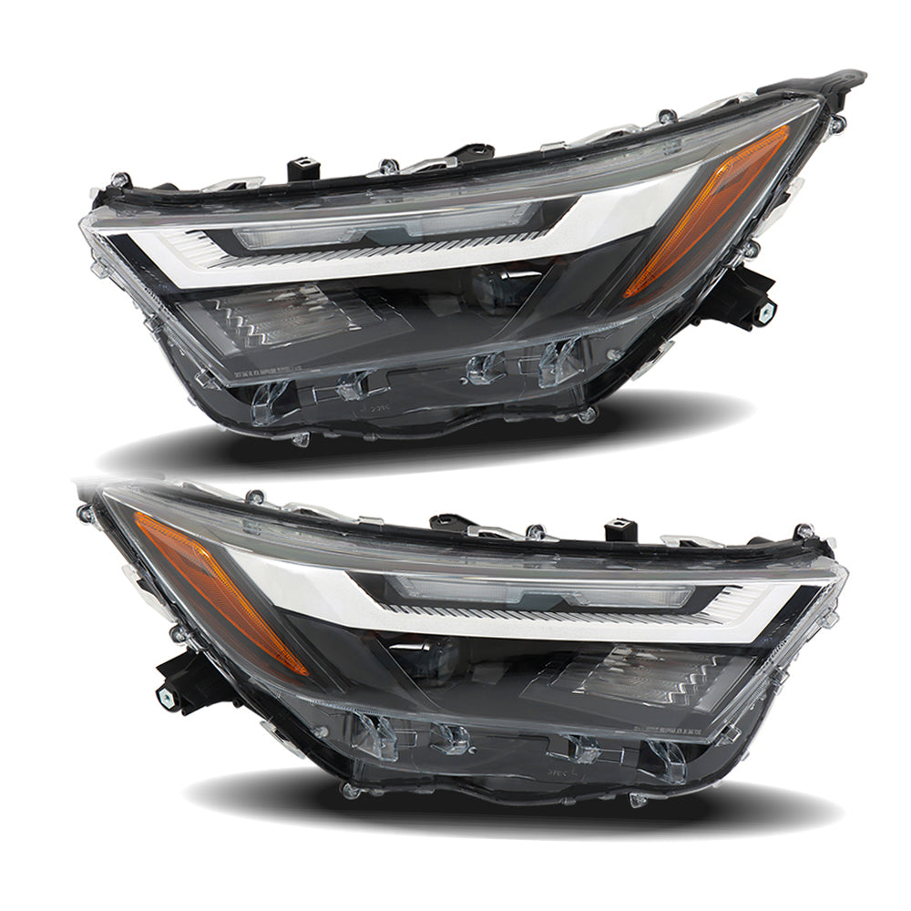 TOPPARTZ Left+Right Headlights For 2022 2023 Toyota RAV4 XLE LED Type Headlamps