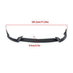 TOPPARTZ Front Bumper Lip Splitter Spoiler Carbon ABS For 2020-2024 Tesla Model Y