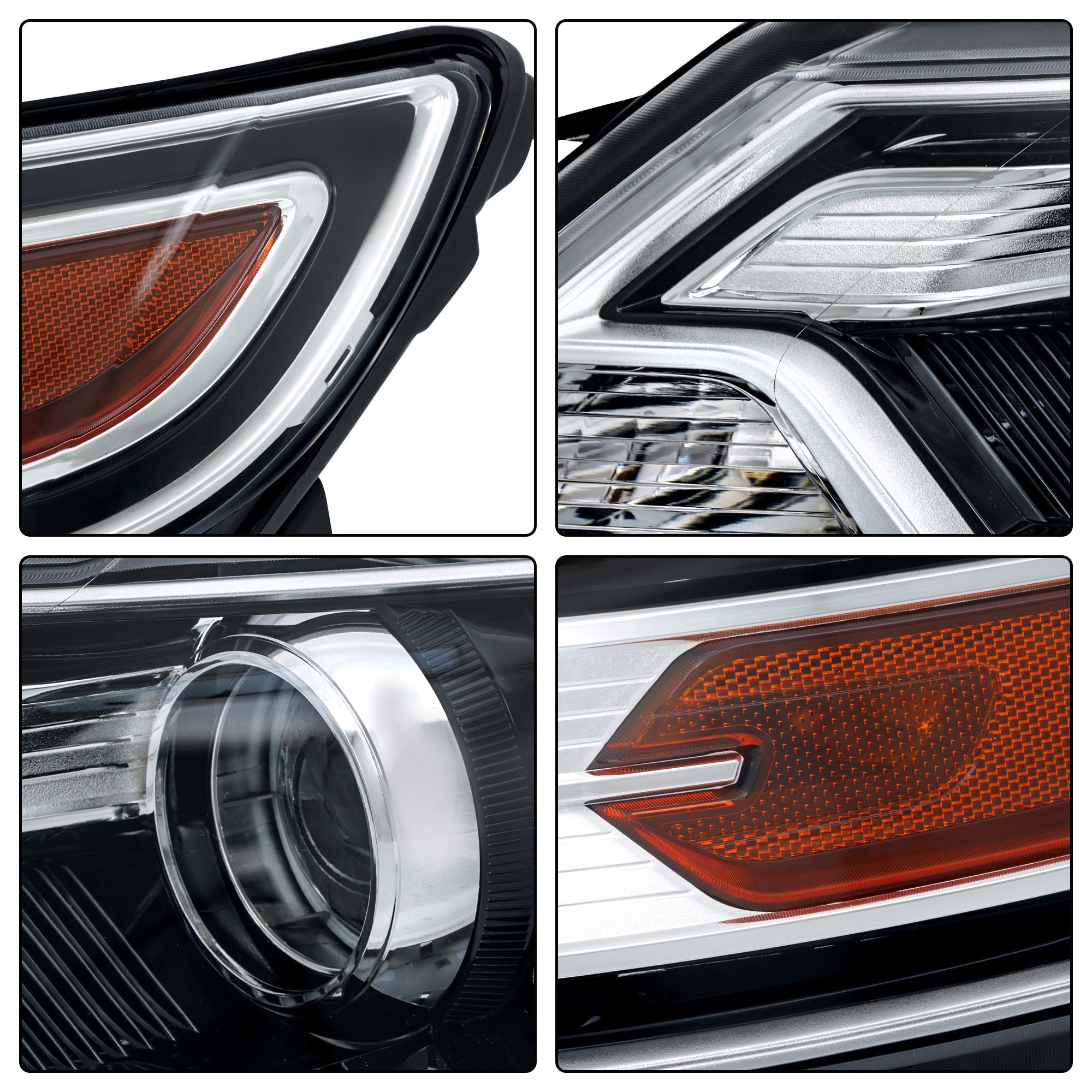 TOPPARTZ Passenger Projector Headlights For Ford Taurus SHO 2010-2012 HID/Xenon
