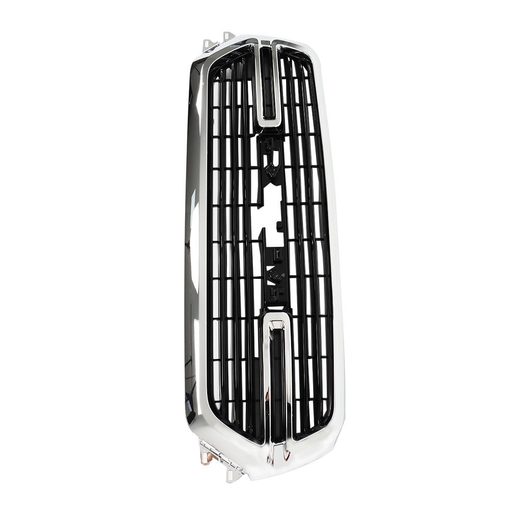 TOPPARTZ Front Chrome Grille Grill Assembly Black Trim For 19-22 Dodge Ram 1500