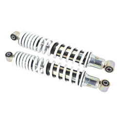 2 x Front Shocks Absorber Spring White for Yamaha Banshee 350 YFZ350 1987-2006