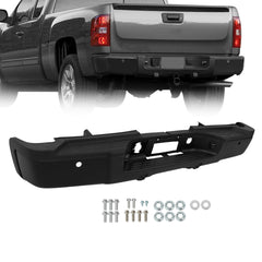 TOPPARTZ Rear Bumper Assembly For 2011-2014 SIlverado Sierra 2500 W/Sensor Holes