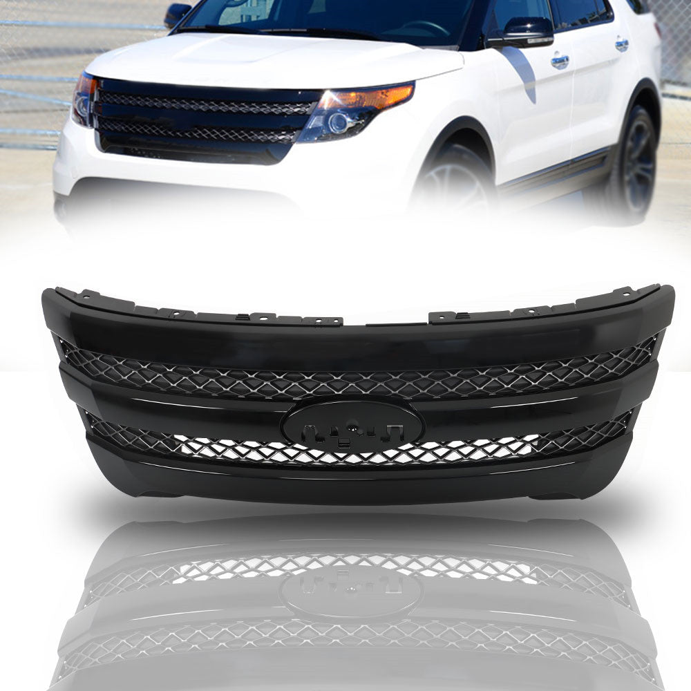 TOPPARTZ Front Grille Bumper Upper Assembly For 2011-2015 Ford Explorer SPORT