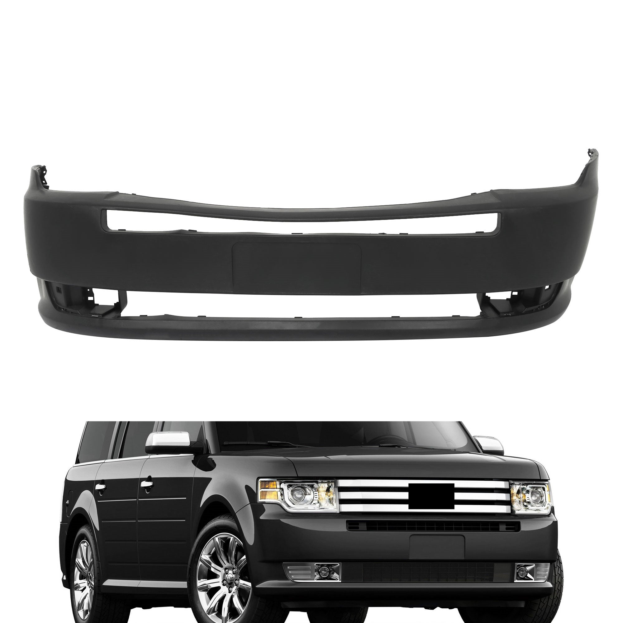 TOPPARTZ Front Bumper Cover Fascia For 2009-2012 Ford Flex Limited, SE, Primed