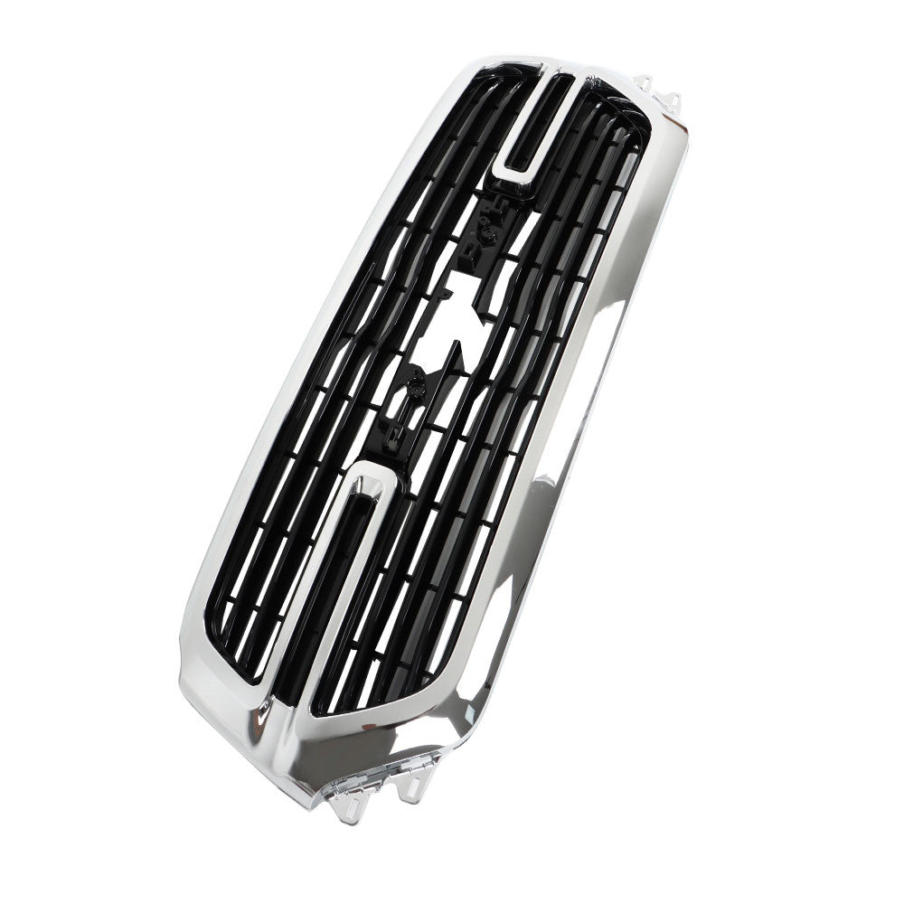 TOPPARTZ Front Chrome Grille Grill Assembly Black Trim For 19-22 Dodge Ram 1500