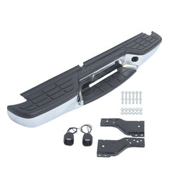 TOPPARTZ Rear Step Bumper Assembly For 1998-2004 Chevy S10 GMC Sonoma Fleetside