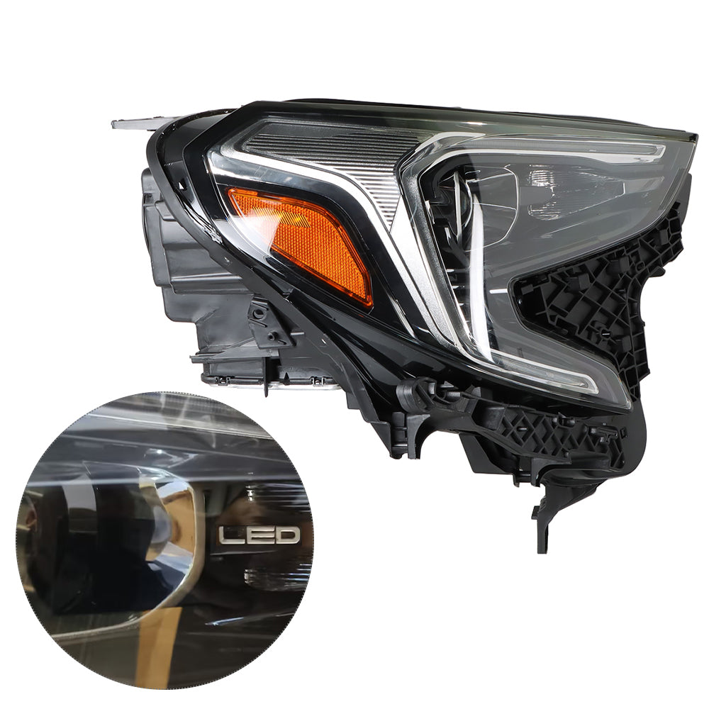 Headlight Assembly For 2018 2019 2020 2021 GMC Terrain Xenon HID Type Right Side