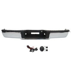 TOPPARTZ Rear Chrome Step Bumper Assembly Fleet Side without Rear Object Sensor Assembly Replacement for 2004-2006 F-150 FO1103117