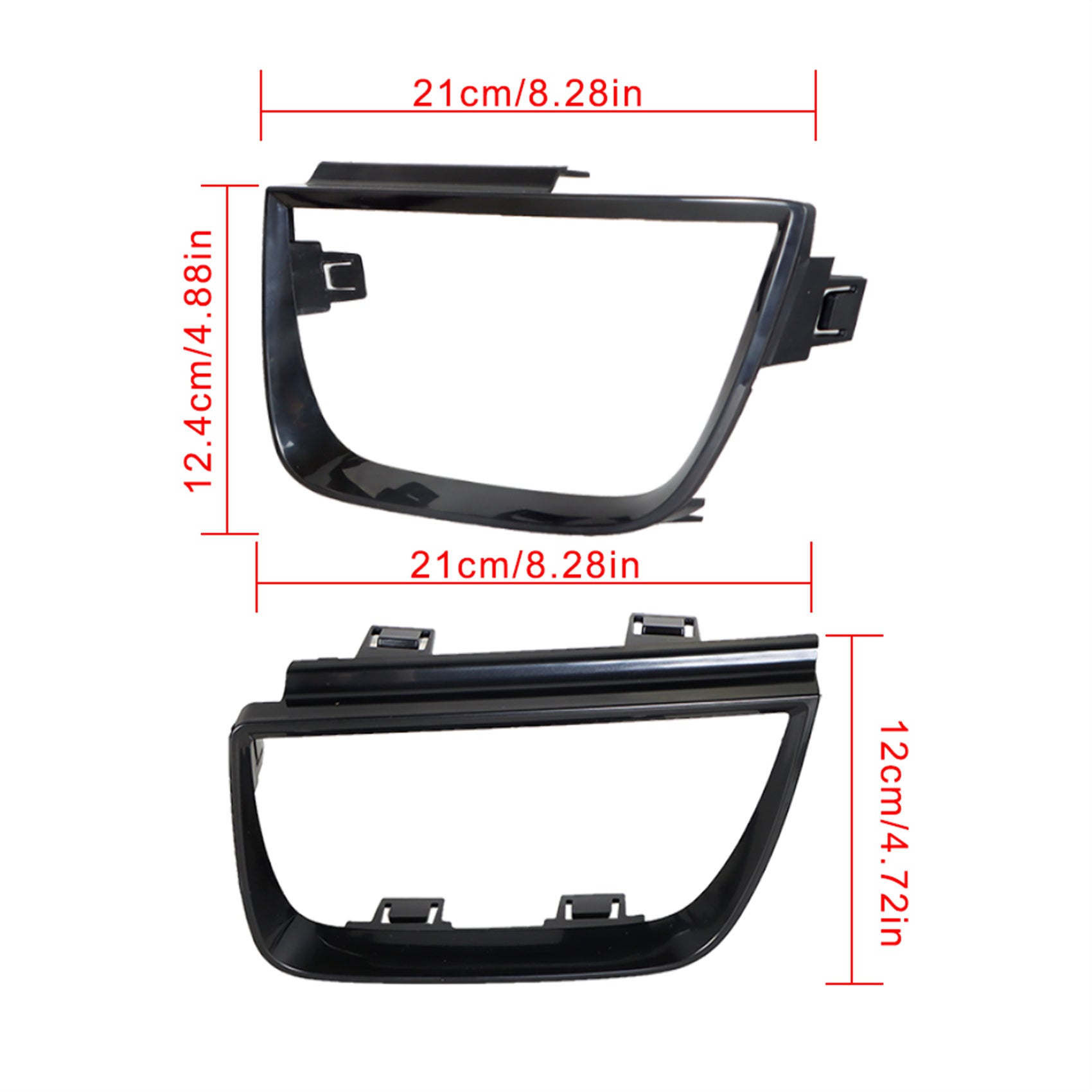 TOPPARTZ 4 PCS Tail Light Bezel Covers Replacement for 2010-2013 Chevy Camaro LT LS SS Glossy Black 92199773 92199774