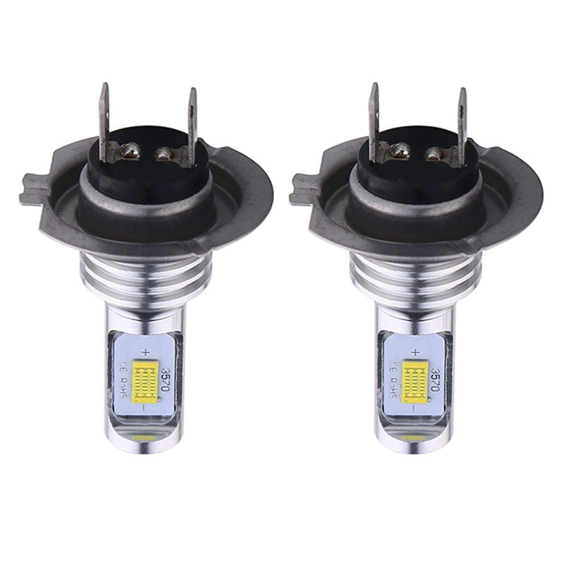 Super Bright 8000K Ice Blue Headlight Bulbs Kit High Low Beam H7 LED 80W 8000LM