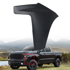 TOPPARTZ Front Bumper End Cap Extension Trim Left Side Black Replacement for 2019 2020 2021 2022 Silverado 1500