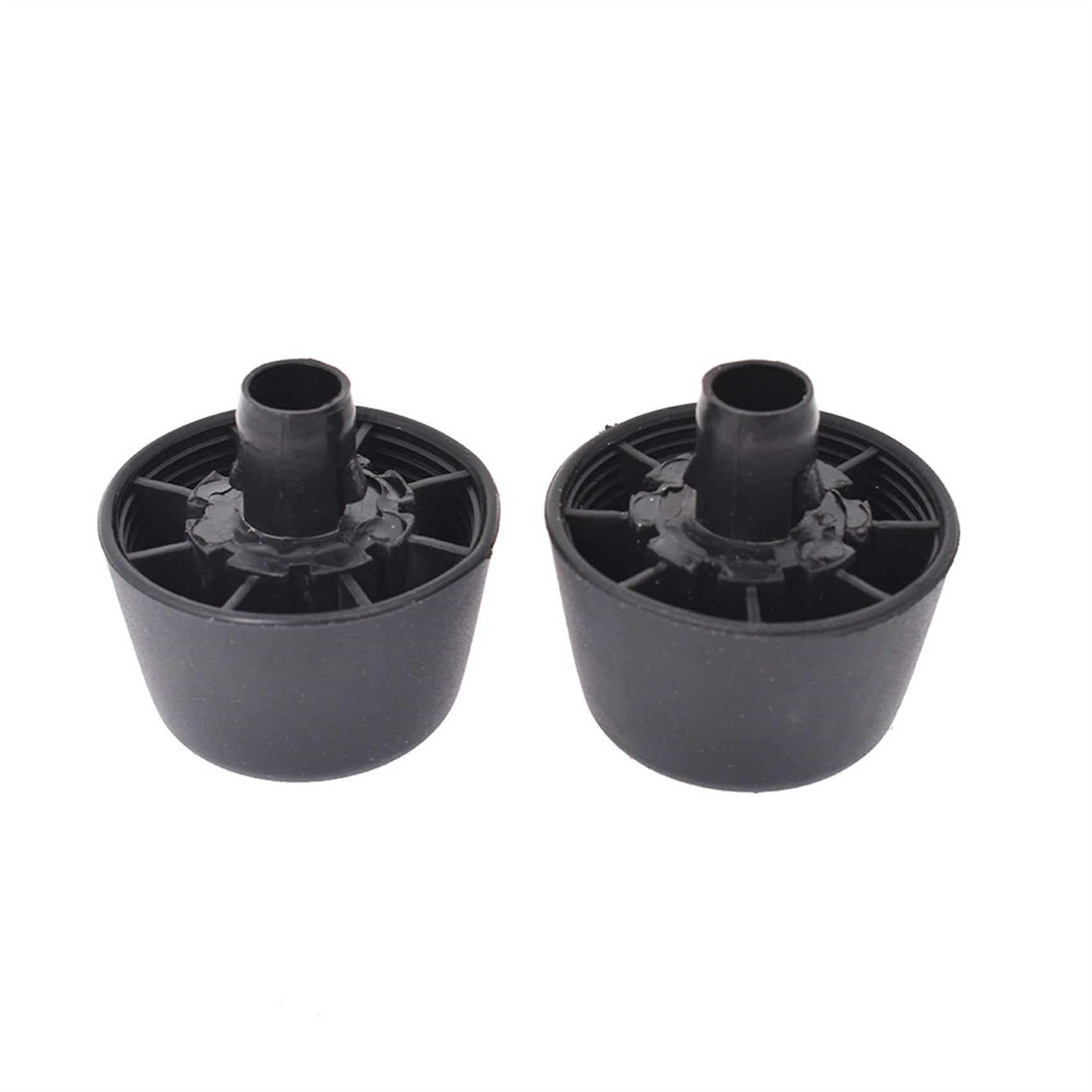 2 Black Rubber Bumper Cushion Hood Stoppers For 07-18 Jeep Wrangler Jk Body
