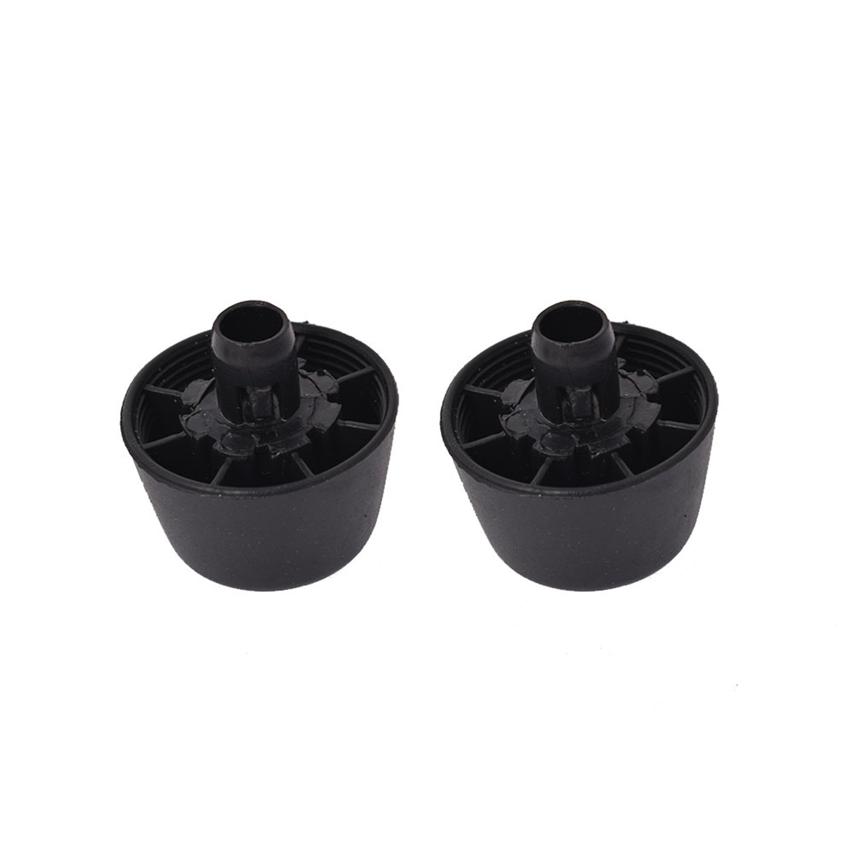 2 Black Rubber Bumper Cushion Hood Stoppers For 07-18 Jeep Wrangler Jk Body