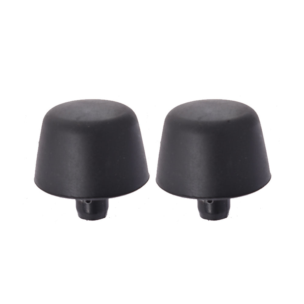 2 Black Rubber Bumper Cushion Hood Stoppers For 07-18 Jeep Wrangler Jk Body