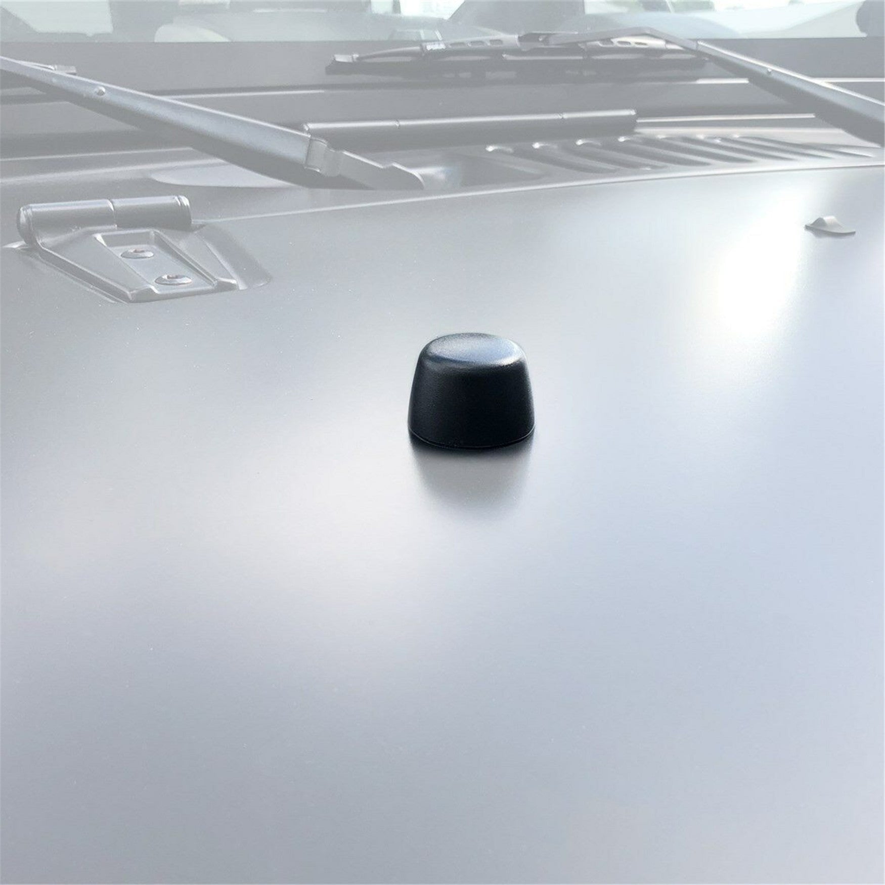 2 Black Rubber Bumper Cushion Hood Stoppers For 07-18 Jeep Wrangler Jk Body